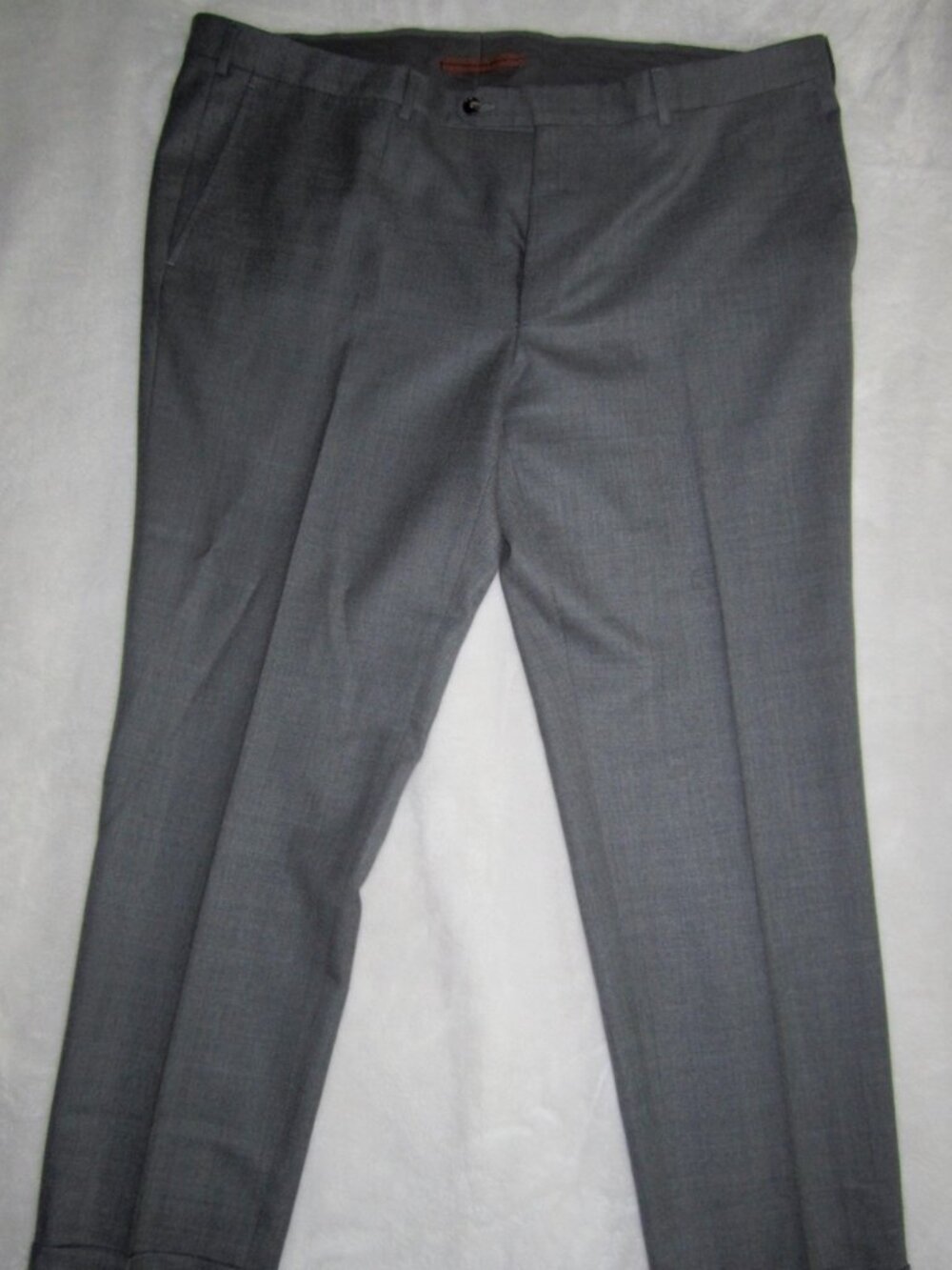 ZEGNA SARTORIAL Wool Dress Pants Gray Men's 44" Waist